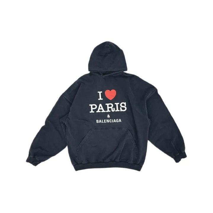Balenciaga Balenciaga I Love Paris Hoodie Sweatshirt Size US S / EU 44-46 / 1 - 2 Thumbnail