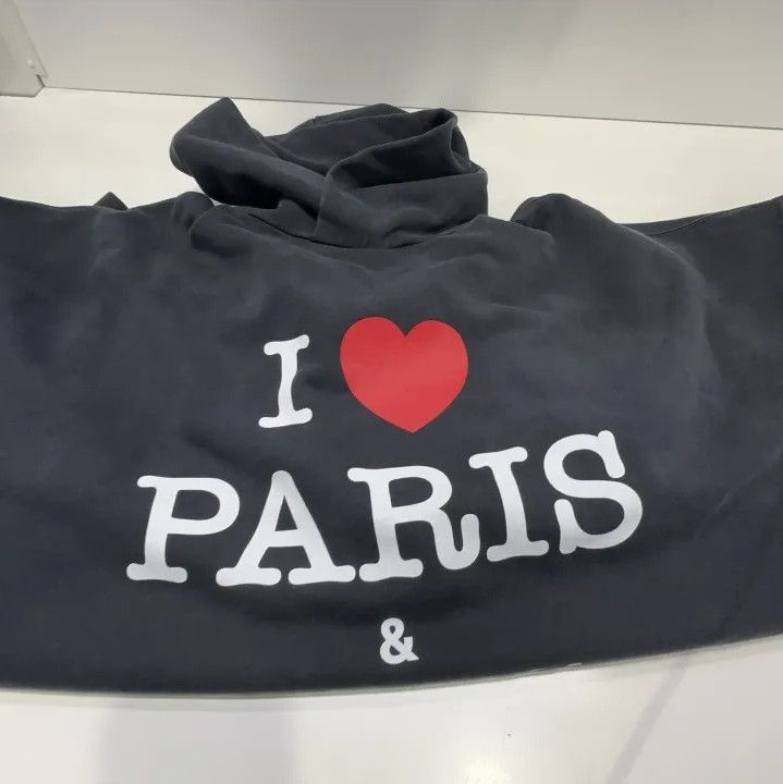 Balenciaga Balenciaga I Love Paris Hoodie Sweatshirt Size US S / EU 44-46 / 1 - 11 Thumbnail