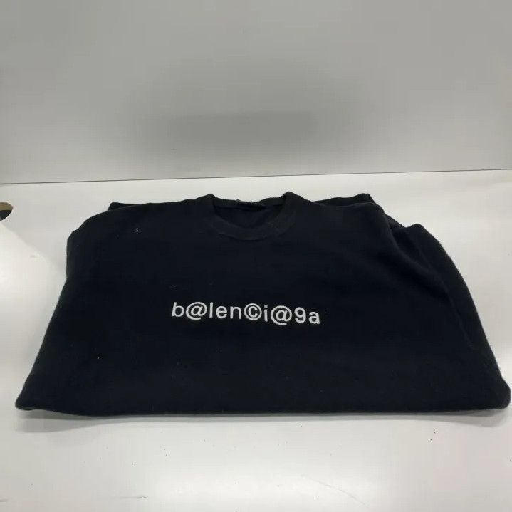 Balenciaga Balenciaga Men's Black Logo Sweater Size US M / EU 48-50 / 2 - 6 Thumbnail