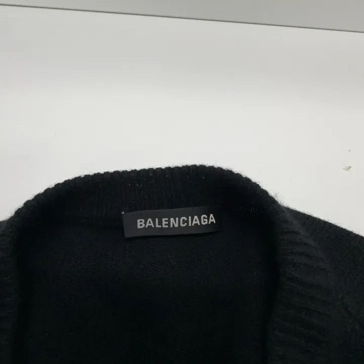 Balenciaga Balenciaga Men's Black Logo Sweater Size US M / EU 48-50 / 2 - 5 Thumbnail
