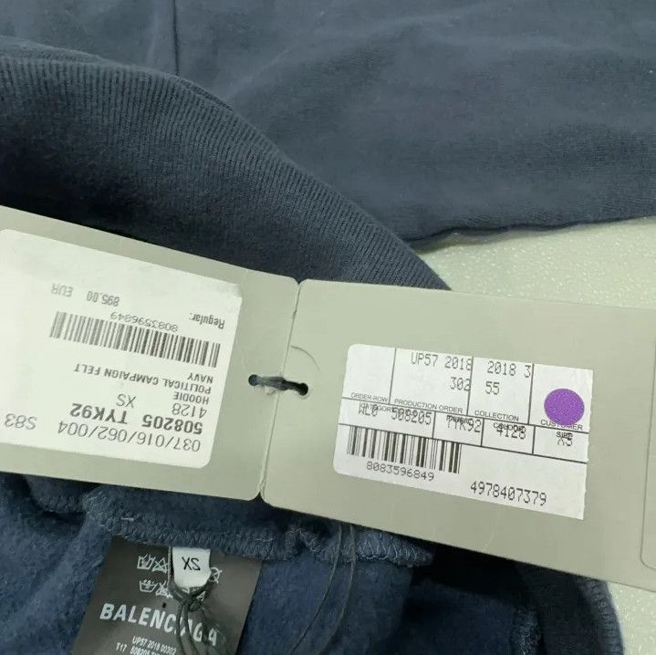 Balenciaga Balenciaga 18SS Logo Hooded Sweatshirt Size US XS / EU 42 / 0 - 4 Thumbnail