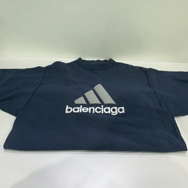 Balenciaga Balenciaga x Adidas Logo Print Short Sleeve T-Shirt Size US M / EU 48-50 / 2 - 10 Thumbnail