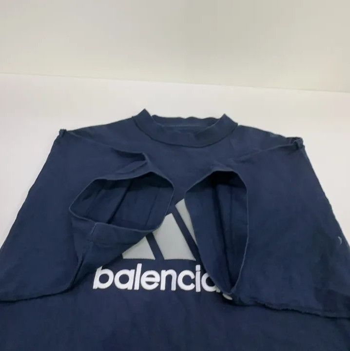 Balenciaga Balenciaga x Adidas Logo Print Short Sleeve T-Shirt Size US M / EU 48-50 / 2 - 9 Thumbnail