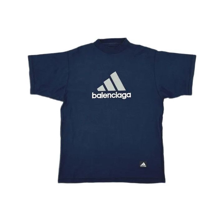 Balenciaga Balenciaga x Adidas Logo Print Short Sleeve T-Shirt Size US M / EU 48-50 / 2 - 2 Thumbnail