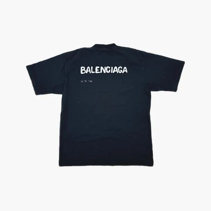 Balenciaga Balenciaga SS23 Logo Print Black Short Sleeve T-Shirt Size US M / EU 48-50 / 2 - 3 Thumbnail