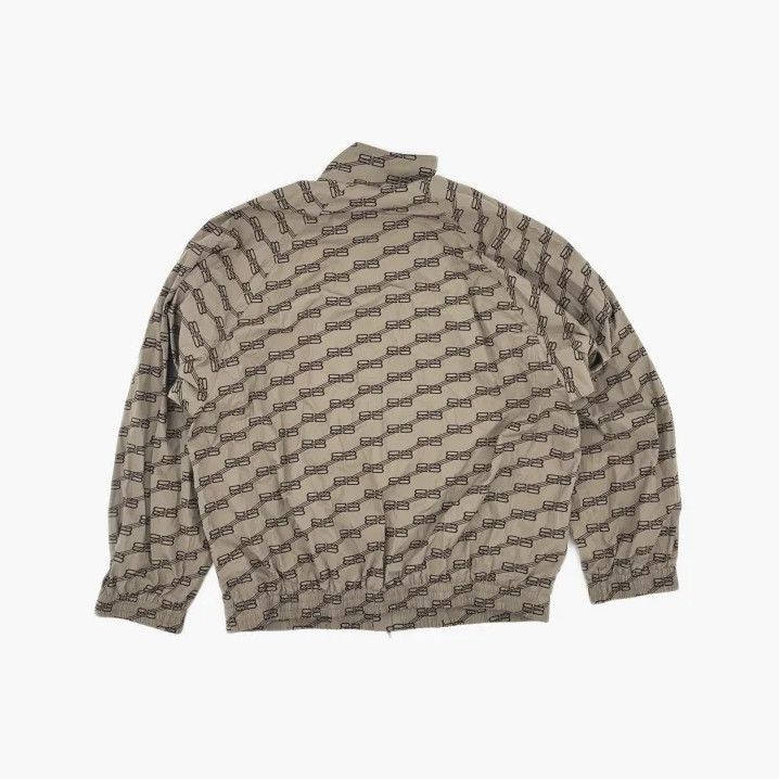 Balenciaga Balenciaga SS22 Logo Zip-Up Jacket in Brown Size US XXS / EU 40 - 3 Thumbnail