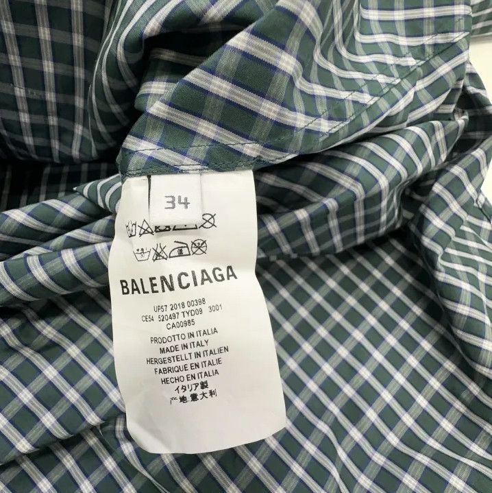 Balenciaga Balenciaga Casual Checkered Long Sleeve Shirt Size US XXS / EU 40 - 5 Thumbnail