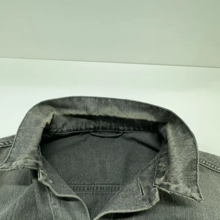 Balenciaga Balenciaga Logo Print Washed Denim Jacket Size US L / EU 52-54 / 3 - 8 Thumbnail