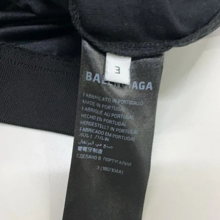 Balenciaga Balenciaga Black Logo Print Short Sleeve T-Shirt Size US M / EU 48-50 / 2 - 5 Thumbnail
