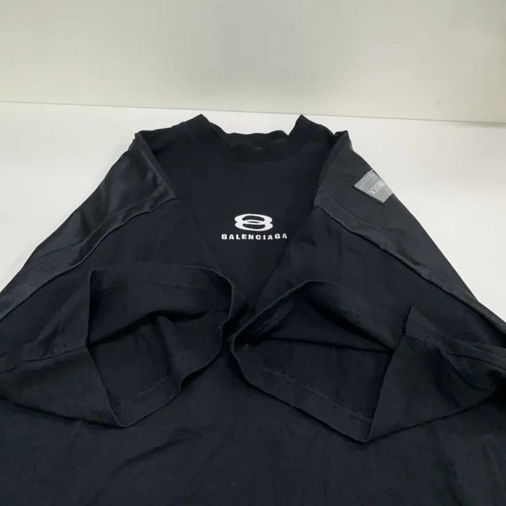 Balenciaga Balenciaga Black Logo Print Short Sleeve T-Shirt Size US M / EU 48-50 / 2 - 9 Thumbnail