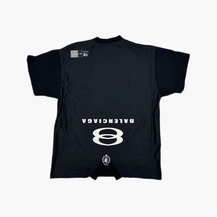 Balenciaga Balenciaga Black Logo Print Short Sleeve T-Shirt Size US M / EU 48-50 / 2 - 3 Thumbnail