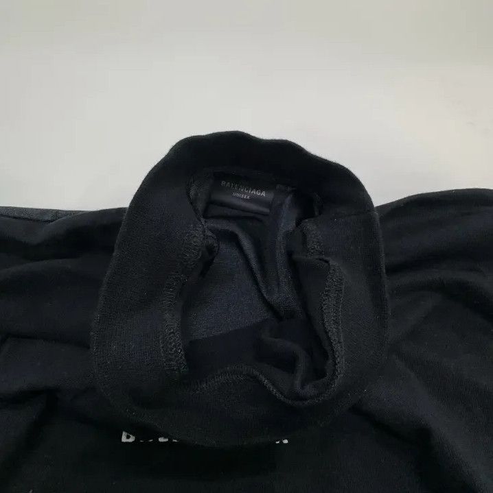 Balenciaga Balenciaga Black Logo Print Short Sleeve T-Shirt Size US M / EU 48-50 / 2 - 7 Thumbnail