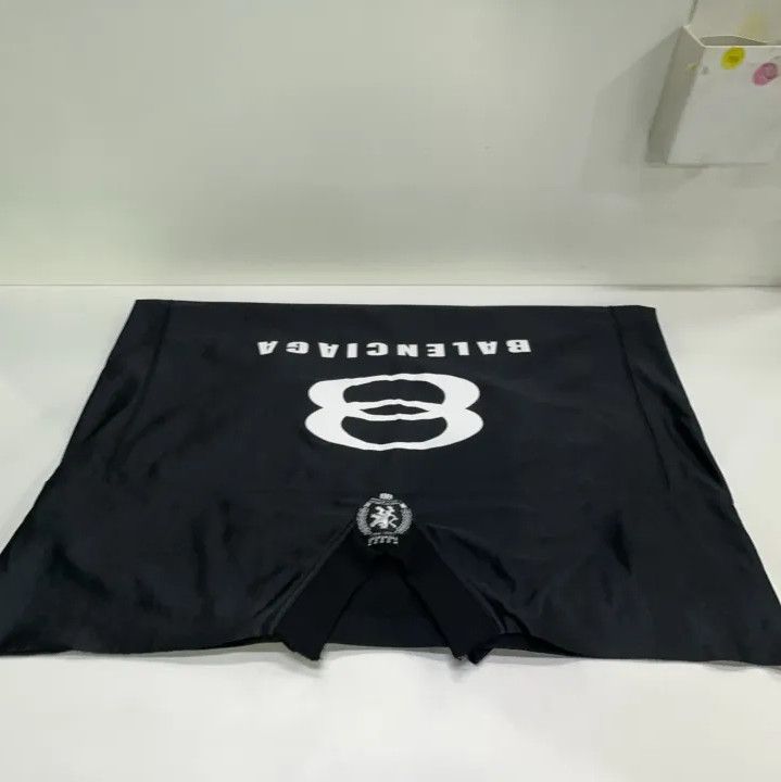 Balenciaga Balenciaga Black Logo Print Short Sleeve T-Shirt Size US M / EU 48-50 / 2 - 16 Thumbnail
