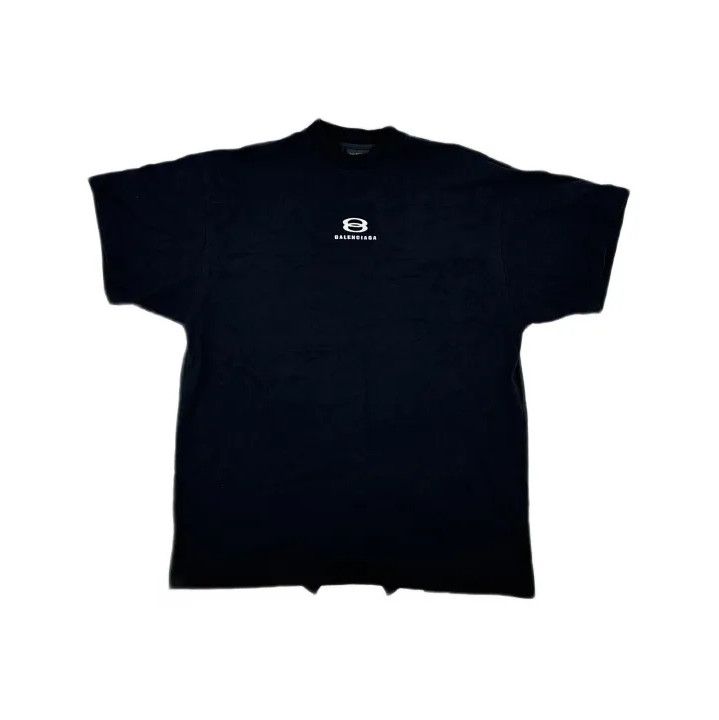 Balenciaga Balenciaga Black Logo Print Short Sleeve T-Shirt Size US M / EU 48-50 / 2 - 2 Thumbnail