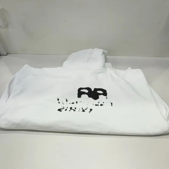 Balenciaga Balenciaga Hand Drawn Logo White Hoodie Size US M / EU 48-50 / 2 - 12 Thumbnail