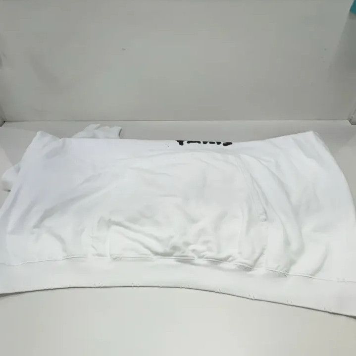 Balenciaga Balenciaga Hand Drawn Logo White Hoodie Size US M / EU 48-50 / 2 - 9 Thumbnail