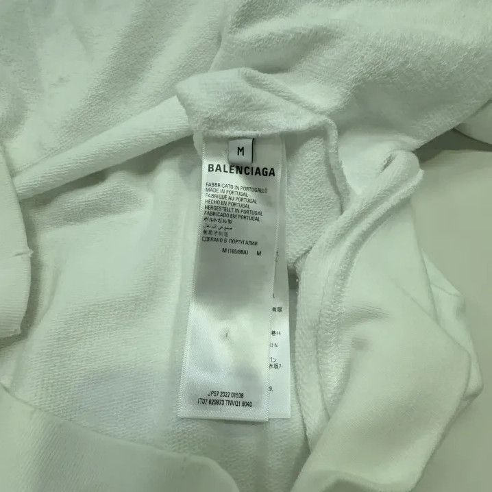 Balenciaga Balenciaga Hand Drawn Logo White Hoodie Size US M / EU 48-50 / 2 - 4 Thumbnail