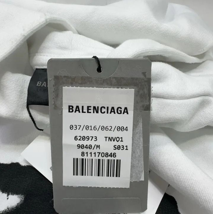 Balenciaga Balenciaga Hand Drawn Logo White Hoodie Size US M / EU 48-50 / 2 - 6 Thumbnail