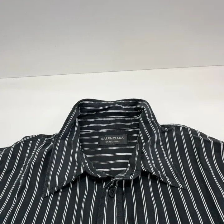 Balenciaga Balenciaga Striped Long Sleeve Shirt for Men and Women Size US XS / EU 42 / 0 - 7 Thumbnail