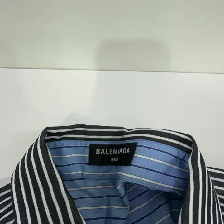 Balenciaga Balenciaga Striped Reversible Long Sleeve Shirt Size US M / EU 48-50 / 2 - 8 Thumbnail