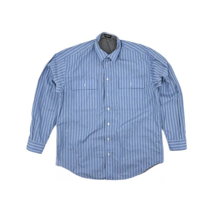 Balenciaga Balenciaga Striped Reversible Long Sleeve Shirt Size US M / EU 48-50 / 2 - 2 Thumbnail