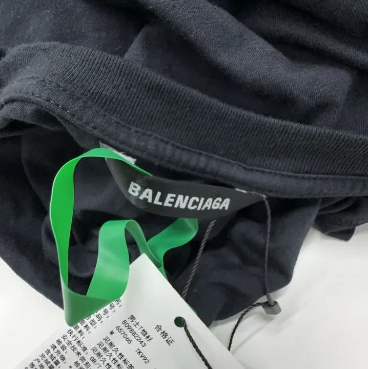 Balenciaga Balenciaga Logo Short Sleeve T-Shirt in Black Size US M / EU 48-50 / 2 - 6 Thumbnail