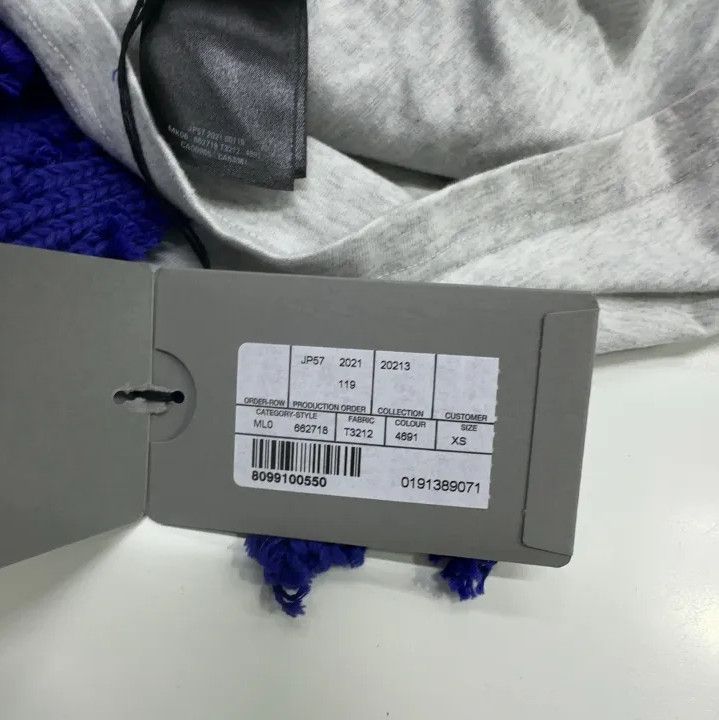 Balenciaga Balenciaga Distressed Blue Hoodie with Logo Embroidery Size US XS / EU 42 / 0 - 5 Thumbnail