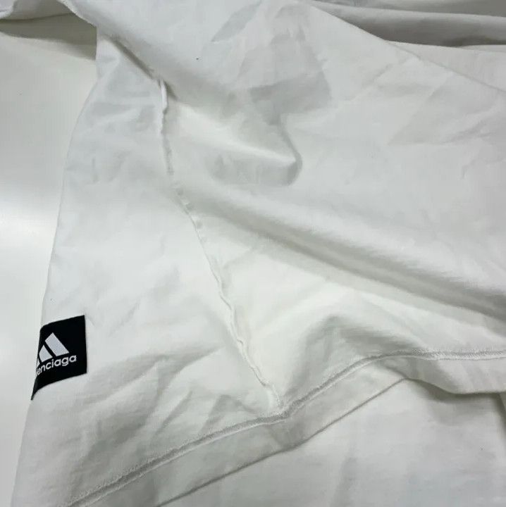 Balenciaga Balenciaga x adidas Logo Embroidered Short Sleeve T-Shirt Size US M / EU 48-50 / 2 - 24 Thumbnail