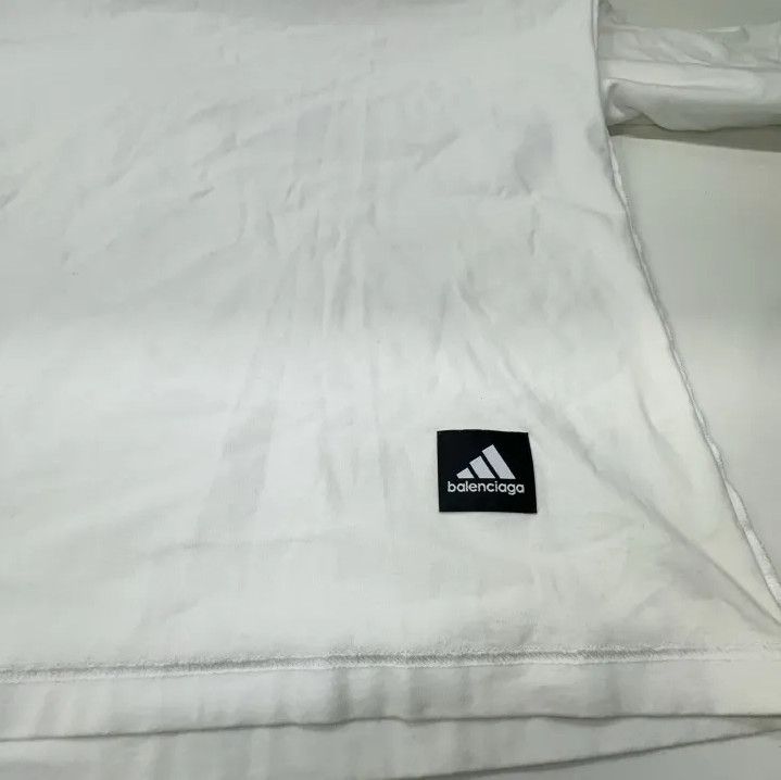 Balenciaga Balenciaga x adidas Logo Embroidered Short Sleeve T-Shirt Size US M / EU 48-50 / 2 - 16 Thumbnail