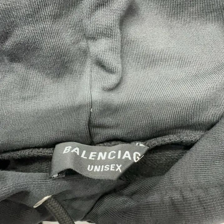 Balenciaga Balenciaga SS23 Logo Embroidered Black Hoodie Size US M / EU 48-50 / 2 - 7 Thumbnail