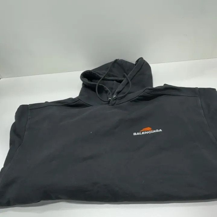 Balenciaga Balenciaga SS23 Logo Embroidered Black Hoodie Size US M / EU 48-50 / 2 - 14 Thumbnail