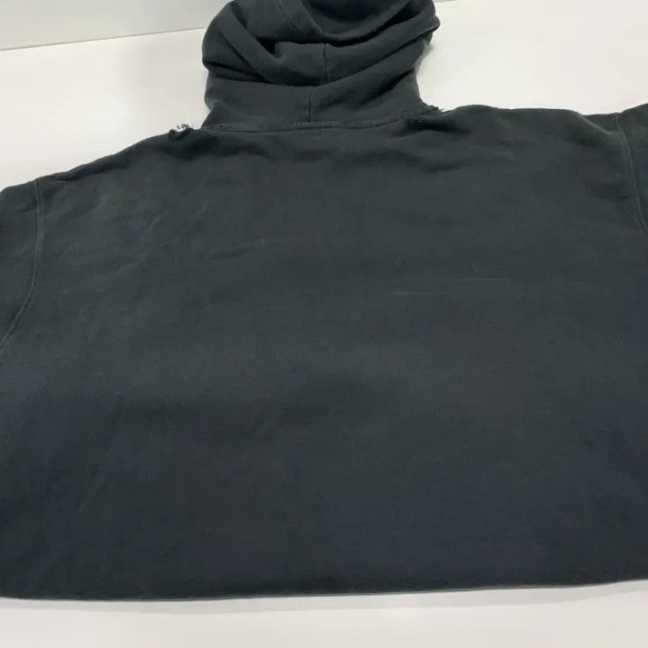 Balenciaga Balenciaga Black Logo Print Hooded Sweatshirt Size US XS / EU 42 / 0 - 10 Thumbnail