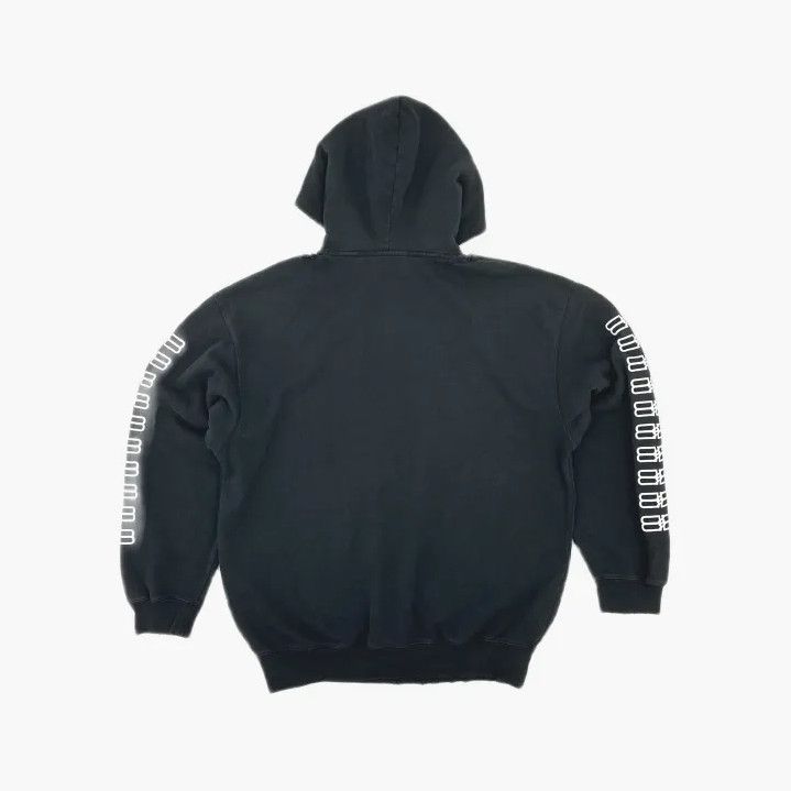 Balenciaga Balenciaga Black Logo Print Hooded Sweatshirt Size US XS / EU 42 / 0 - 3 Thumbnail