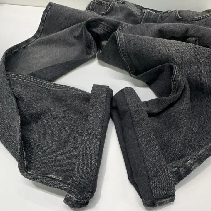 Balenciaga Balenciaga SS23 Black Straight-Leg Jeans Size US 30 / EU 46 - 9 Thumbnail