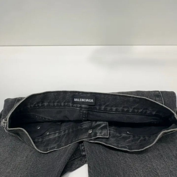 Balenciaga Balenciaga SS23 Black Straight-Leg Jeans Size US 30 / EU 46 - 7 Thumbnail