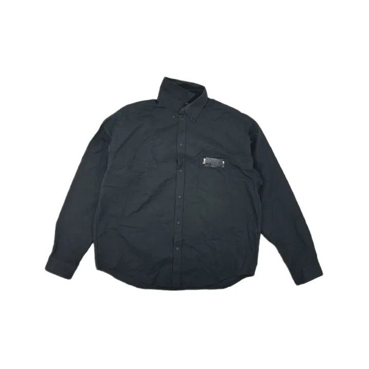 Balenciaga Balenciaga Black Long Sleeve Button Shirt for Men Size US M / EU 48-50 / 2 - 2 Thumbnail