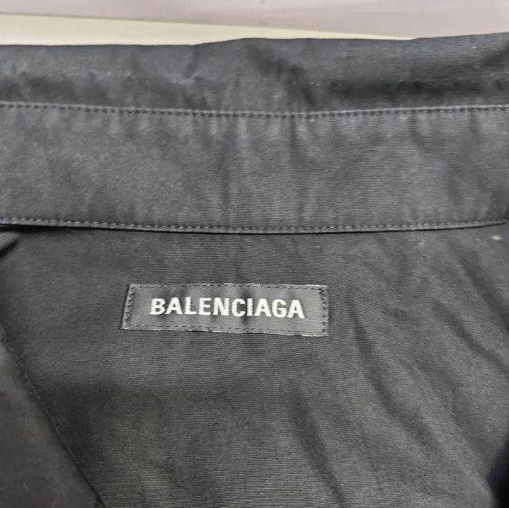 Balenciaga Balenciaga Black Long Sleeve Button Shirt for Men Size US M / EU 48-50 / 2 - 8 Thumbnail