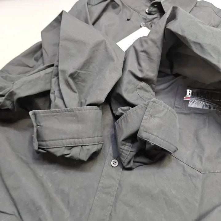 Balenciaga Balenciaga Black Long Sleeve Button Shirt for Men Size US M / EU 48-50 / 2 - 16 Thumbnail