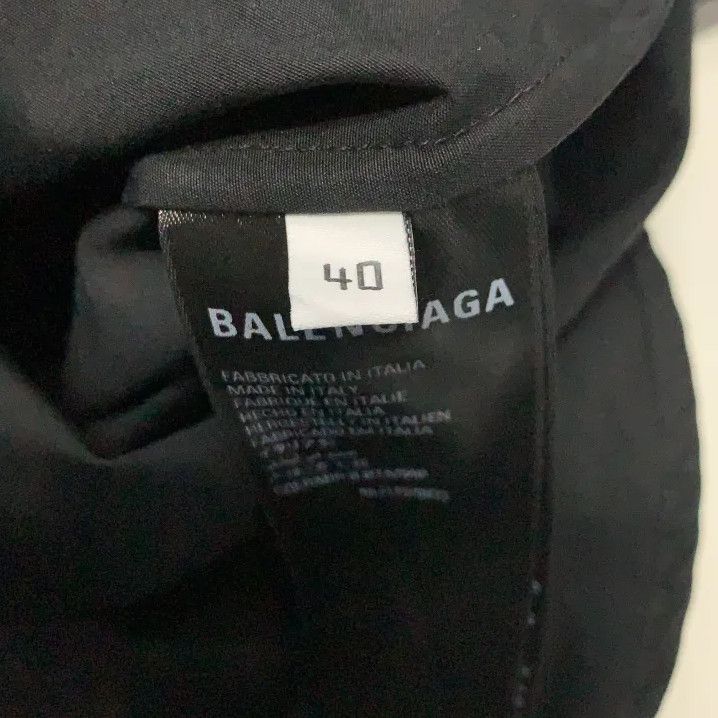Balenciaga Balenciaga Black Button-Up Long Sleeve Shirt Size US M / EU 48-50 / 2 - 2 Thumbnail