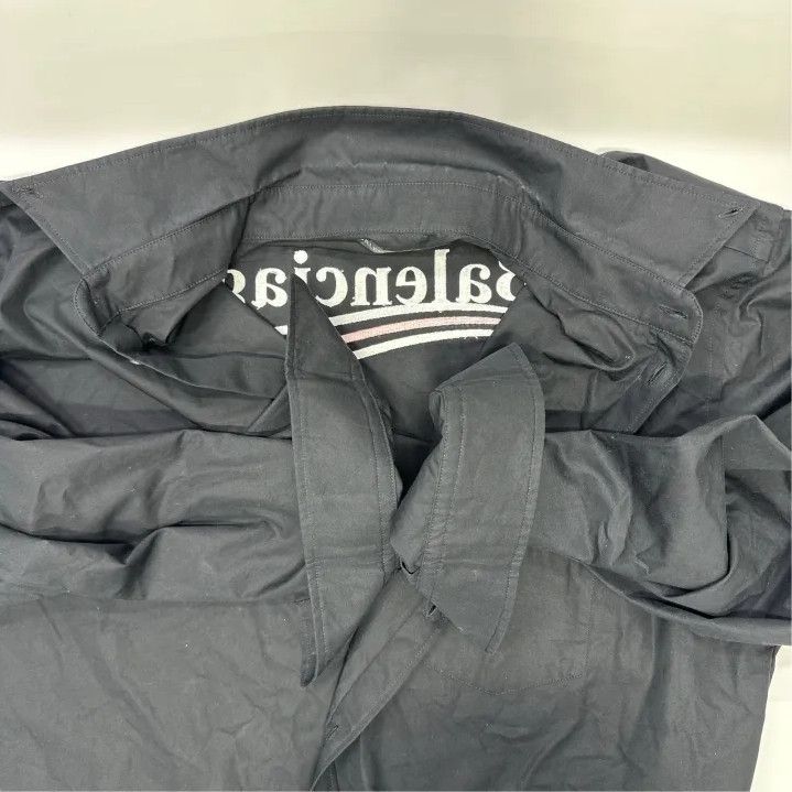 Balenciaga Balenciaga Black Long Sleeve Button-Up Shirt Size US M / EU 48-50 / 2 - 6 Thumbnail
