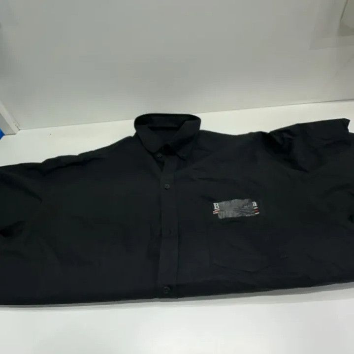 Balenciaga Balenciaga Black Long Sleeve Button-Up Shirt Size US M / EU 48-50 / 2 - 10 Thumbnail