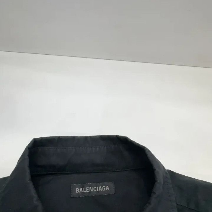Balenciaga Balenciaga Black Long Sleeve Button-Up Shirt Size US M / EU 48-50 / 2 - 4 Thumbnail