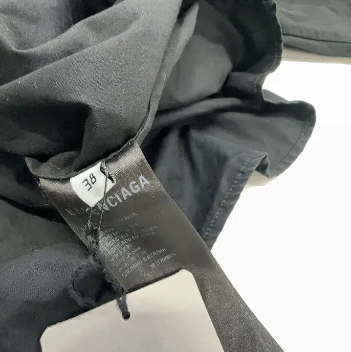 Balenciaga Balenciaga Black Long Sleeve Button-Up Shirt Size US M / EU 48-50 / 2 - 7 Thumbnail