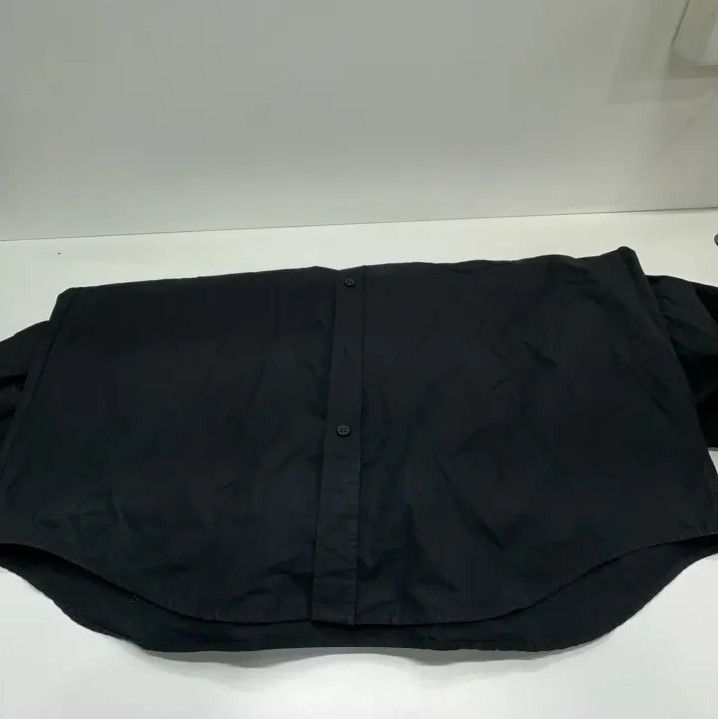 Balenciaga Balenciaga Black Long Sleeve Button-Up Shirt Size US M / EU 48-50 / 2 - 11 Thumbnail