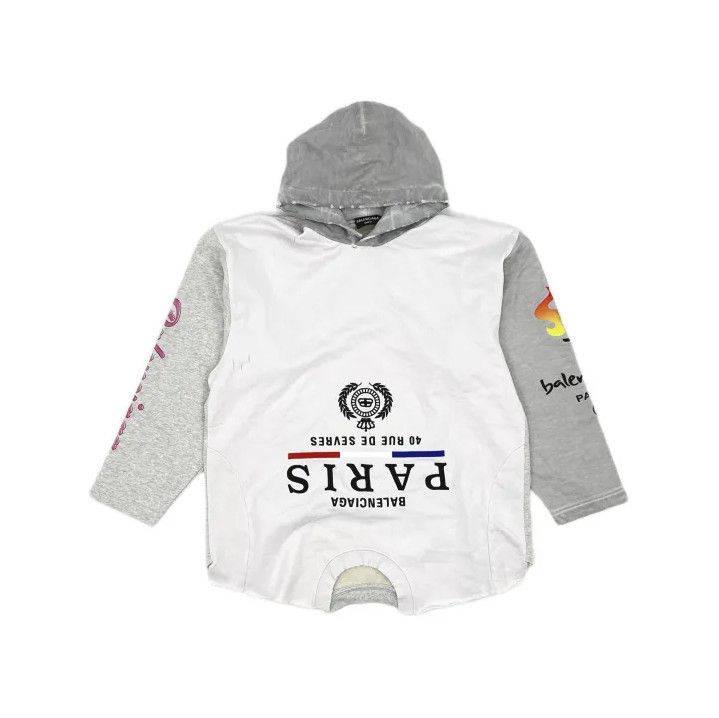 Balenciaga Balenciaga FW22 Oversized Hoodie with Logo Print Size US M / EU 48-50 / 2 - 2 Thumbnail