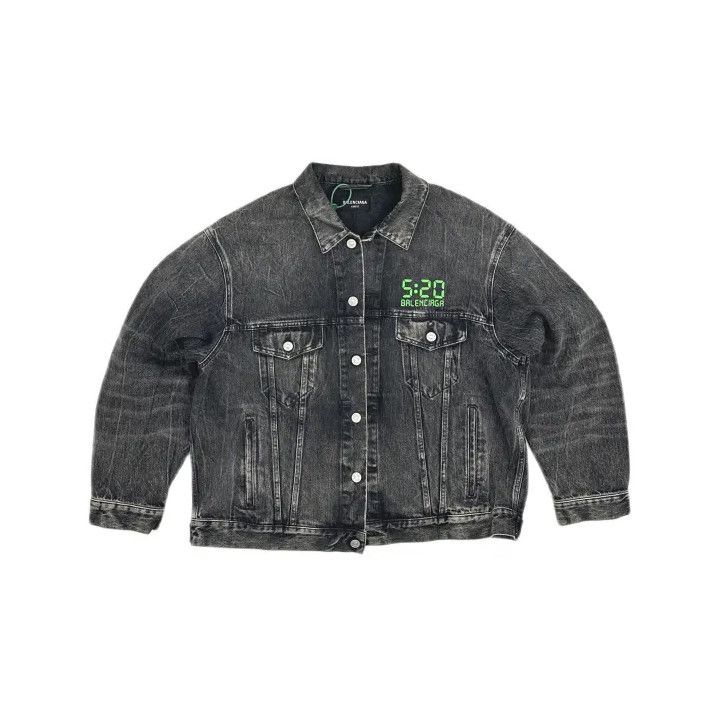 Balenciaga Balenciaga SS22 Vintage Wash Denim Jacket Size US XS / EU 42 / 0 - 2 Thumbnail