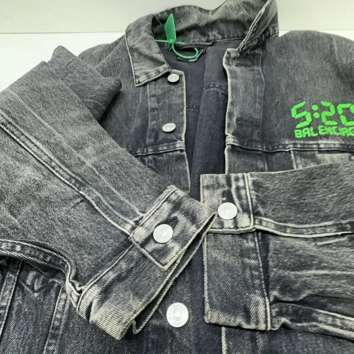 Balenciaga Balenciaga SS22 Vintage Wash Denim Jacket Size US XS / EU 42 / 0 - 9 Thumbnail