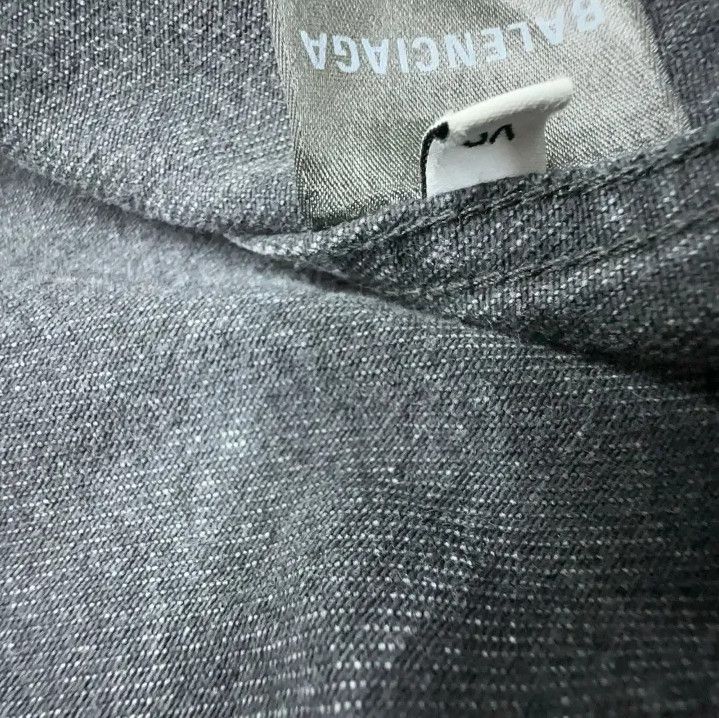 Balenciaga Balenciaga SS22 Vintage Wash Denim Jacket Size US XS / EU 42 / 0 - 5 Thumbnail