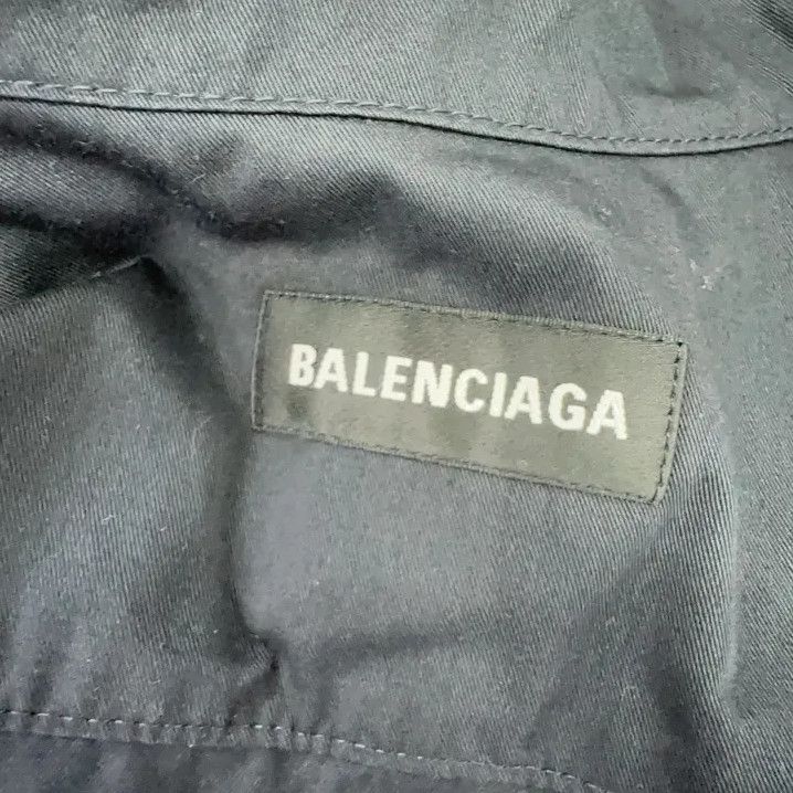 Balenciaga Balenciaga Zip-Up High Neck Jacket in Navy Size US M / EU 48-50 / 2 - 6 Thumbnail