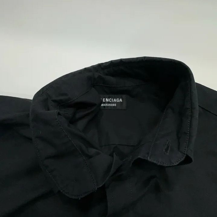Balenciaga Balenciaga Black Casual Long Sleeve Shirt Size US S / EU 44-46 / 1 - 7 Thumbnail